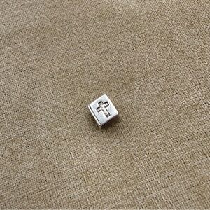 Pandora Sterling Silver S925 Bible Cross Bead Charm